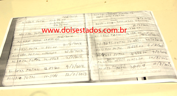 Documento que estava com o motorista. Documento que estava com o motorista.