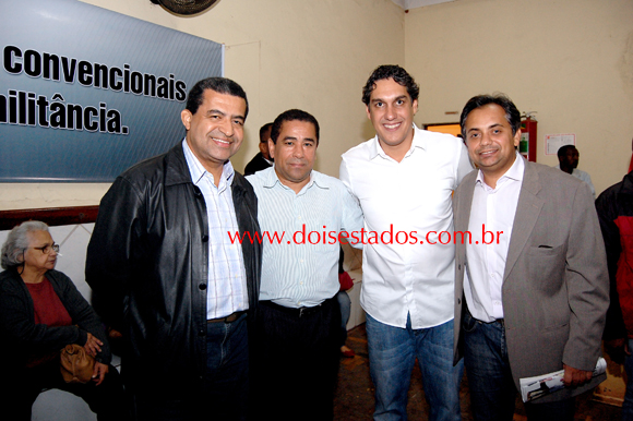 Edimilson, pastor Vieira Reis, Roger Noronha e Sandro Cruz.  foto: laelson barros