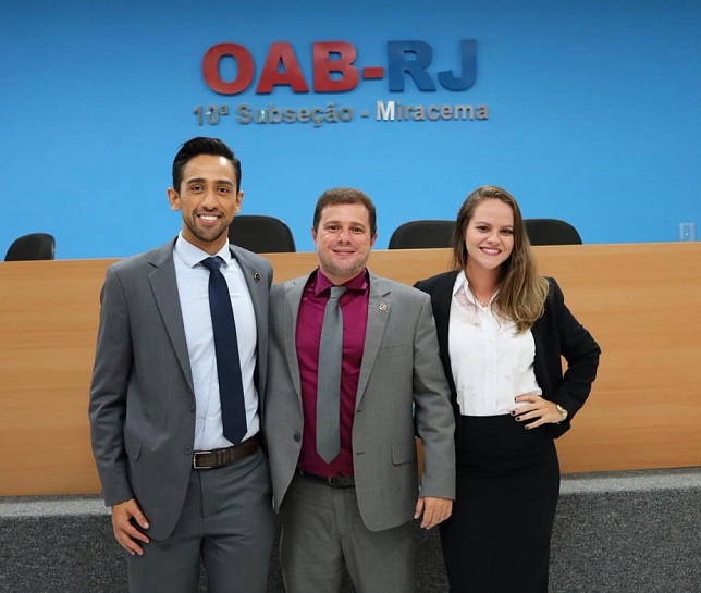 Drs. Luiz Felipe Tostes, Paulo Victor Rizzo e Idalla Brum, s&oacute;cios do escrit&oacute;rio Tostes, Rizzo & Brum.